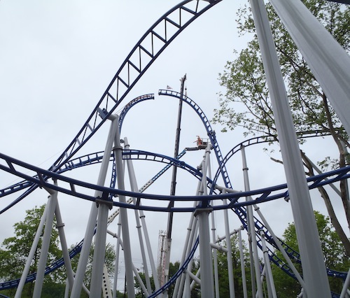 Kennywood's Sky Rocket, topped off