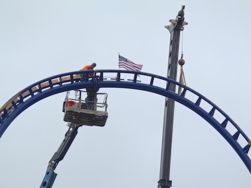 Kennywood's Sky Rocket, topped off